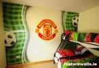 Man united Graffitti spray mural