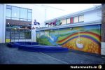 National School Outdoor Garden Area Murals 