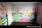 SLEEPING BEAUTY GIRLS ROOM MURAL