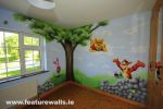 Winnie the poo and friends mural